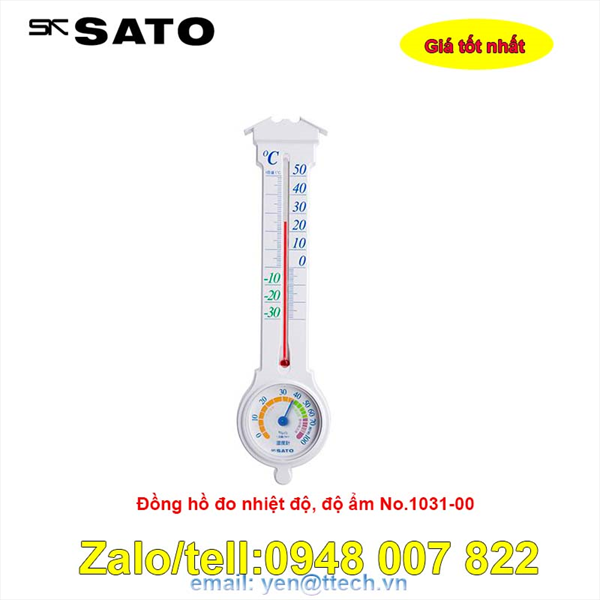Đồng hồ đo nhiệt độ độ ẩm Sato No.1031-00